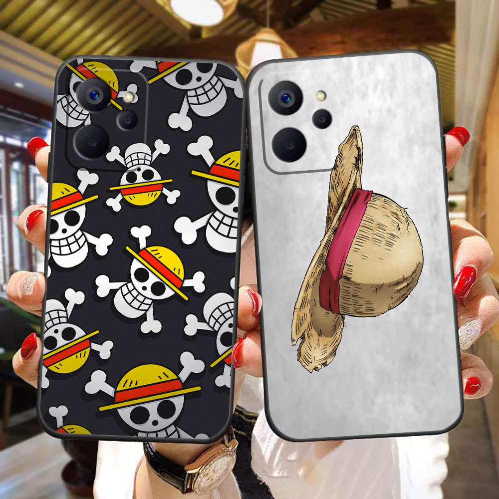 Realme Gt 6 - Een P-Piece Luffy Strohoed Telefoonhoesje voor
