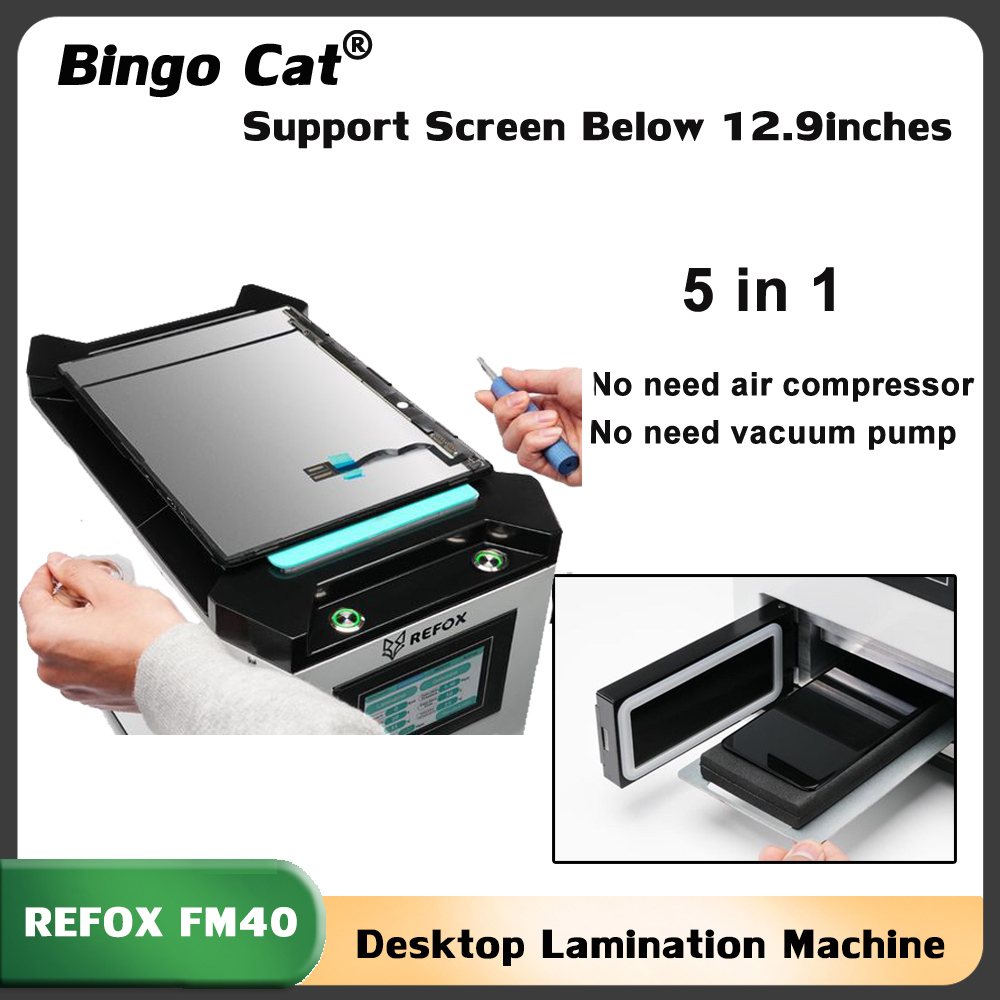 Screen Alignment Tool - REFOX FM-40 5in1 lamineermachine Multifunctionele scheiding