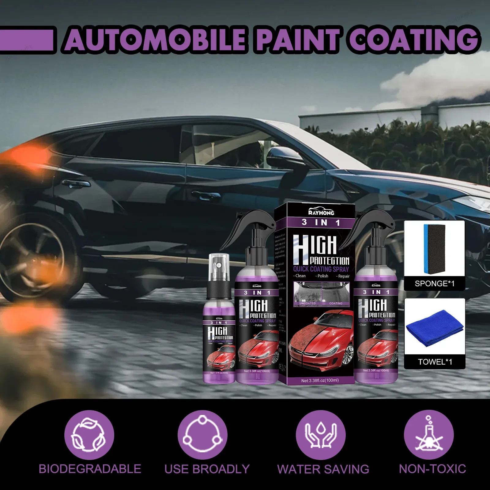 100ML 3 In 1 Auto Keramische N - Nano Liquid Coating recensie en prijs