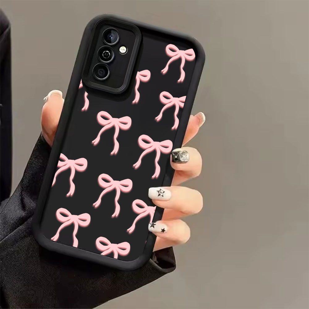 Roze strikprint zachte TPU tel - Samsung Galaxy S25 recensie en prijs