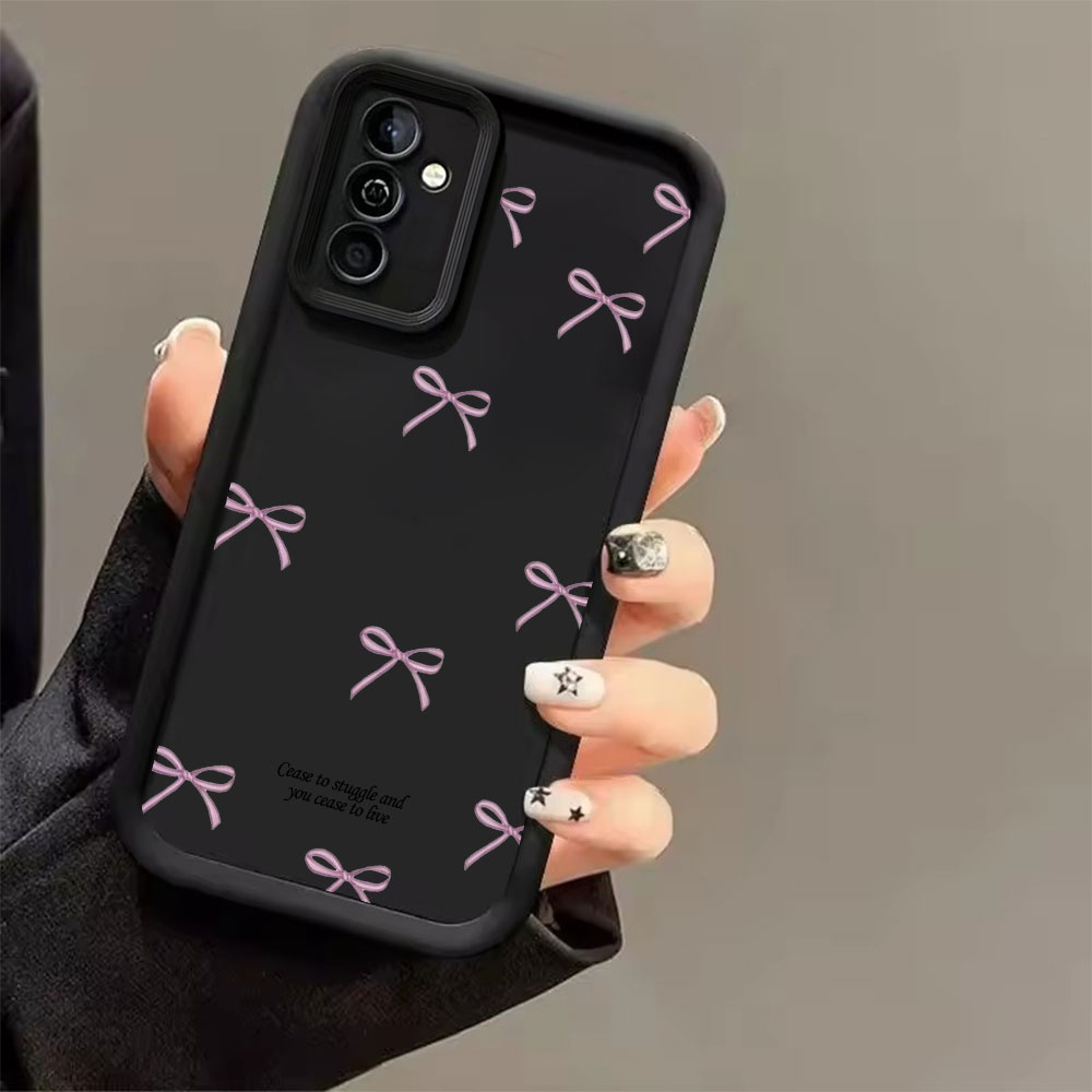 Roze strikprint zachte TPU tel - Samsung Galaxy S25 recensie en prijs
